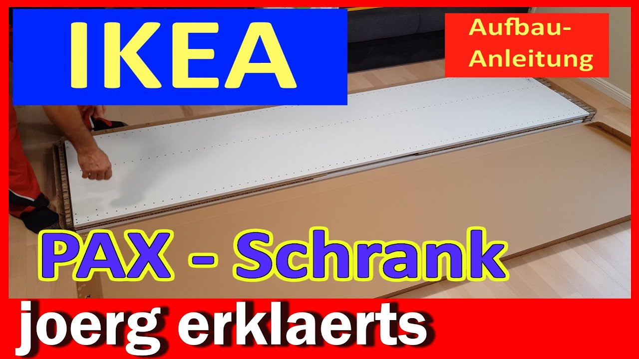 Montageanleitung Ikea Pax Schlafzimmer Schrank Aufbau Komplement Tutorial  No. 415 intended for Pax Kleiderschrank Anleitung
